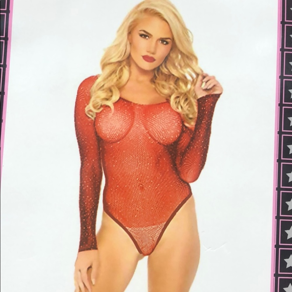 Sheet fishnet bodysuit
